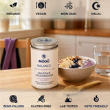 Vitalidad - Hongo de Nieve Orgánico "El Hongo de la Belleza" Extracto doble 10:1 para Hidratación y Enfoque de la piel - Disponible en 5 tamaños: 75, 100, 125, 200 y 250 gramos. Bolsa de cáñamo incluida!