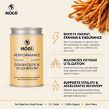 Energía - Cordyceps militaris Orgánico 12:1 Extracto Dual de Espectro Completo "Energía, Resistencia, Aguante, Actuacíon" - Disponible en 5 tamaños: 75, 100, 125, 200 y 250 gramos. Bolsa de cáñamo incluida!